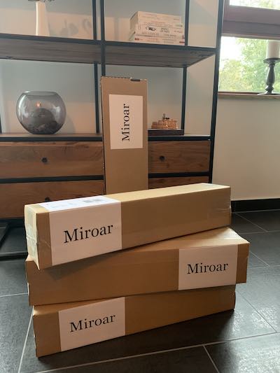 Foto de los primeros paquetes de Miroar